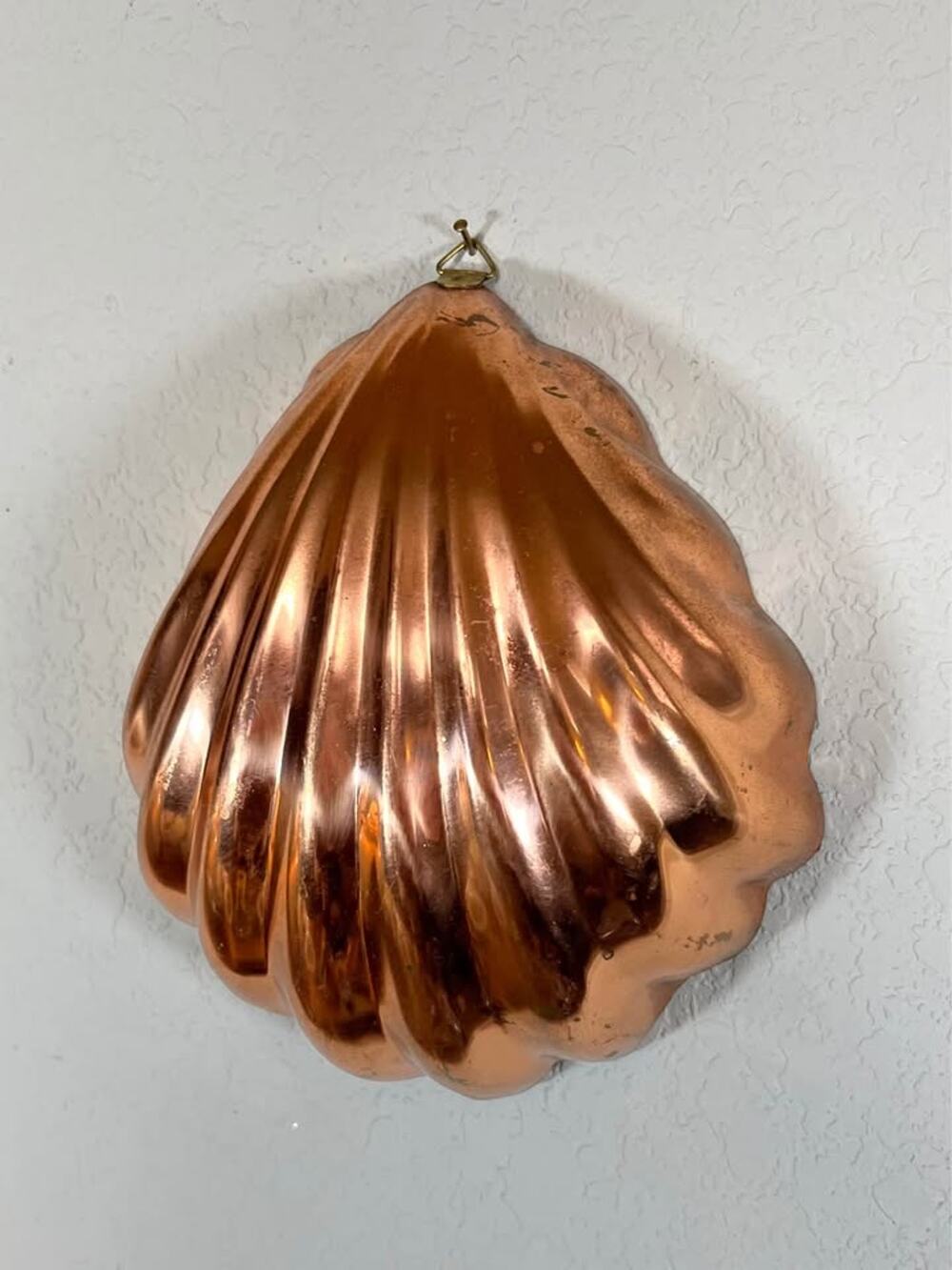 Vintage Copper Shell Jello Mold